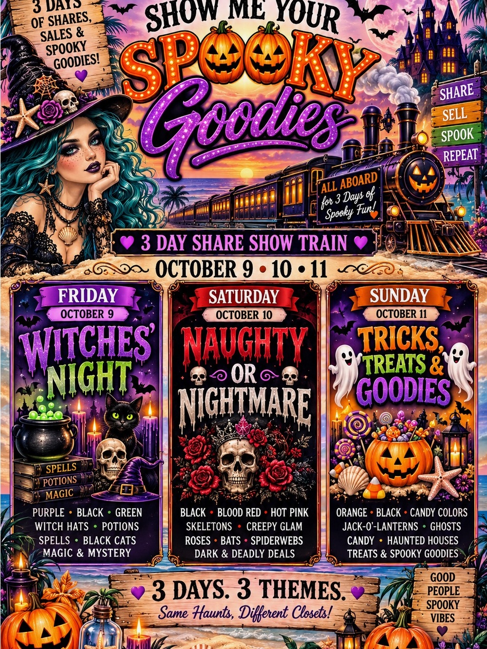 Show Me Your Spooky Goodies 10/9-11!!